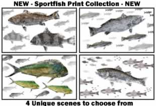 Gyotaku school prints and graphics